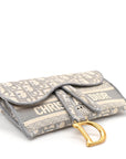 Oblique Slim Saddle Pouch Grey