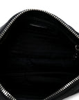 Nylon Tessuto Impuntu Quilted Crossbody Bag Black