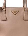 Saffiano Small Galleria Double Zip Tote Cammeo
