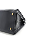 Calfskin Large Sac de Jour Carryall Navy Blue