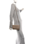 Caviar Quilted Wallet on Chain WOC Beige