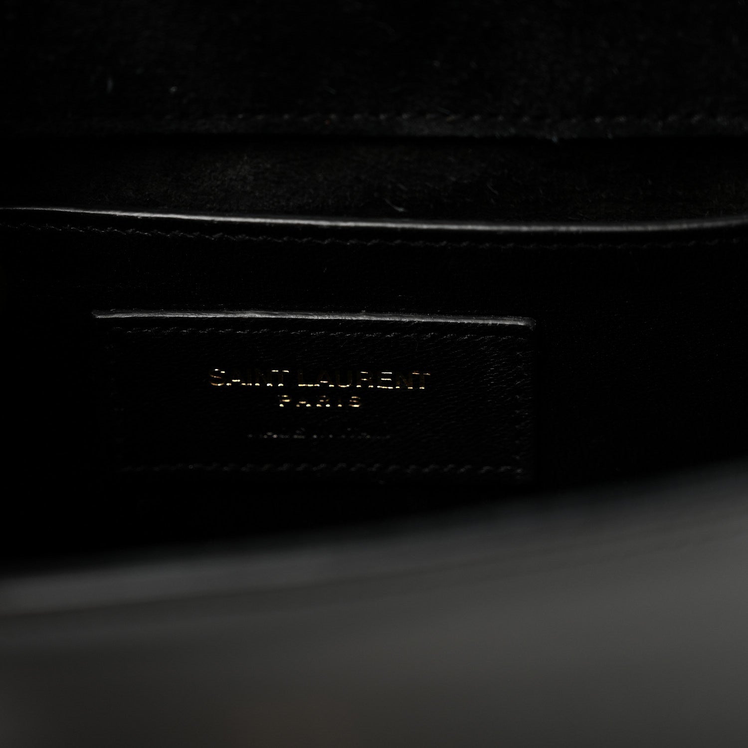 Patent Small Monogram Kate Satchel Black