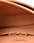 Lambskin Quilted Medium Double Flap Brown