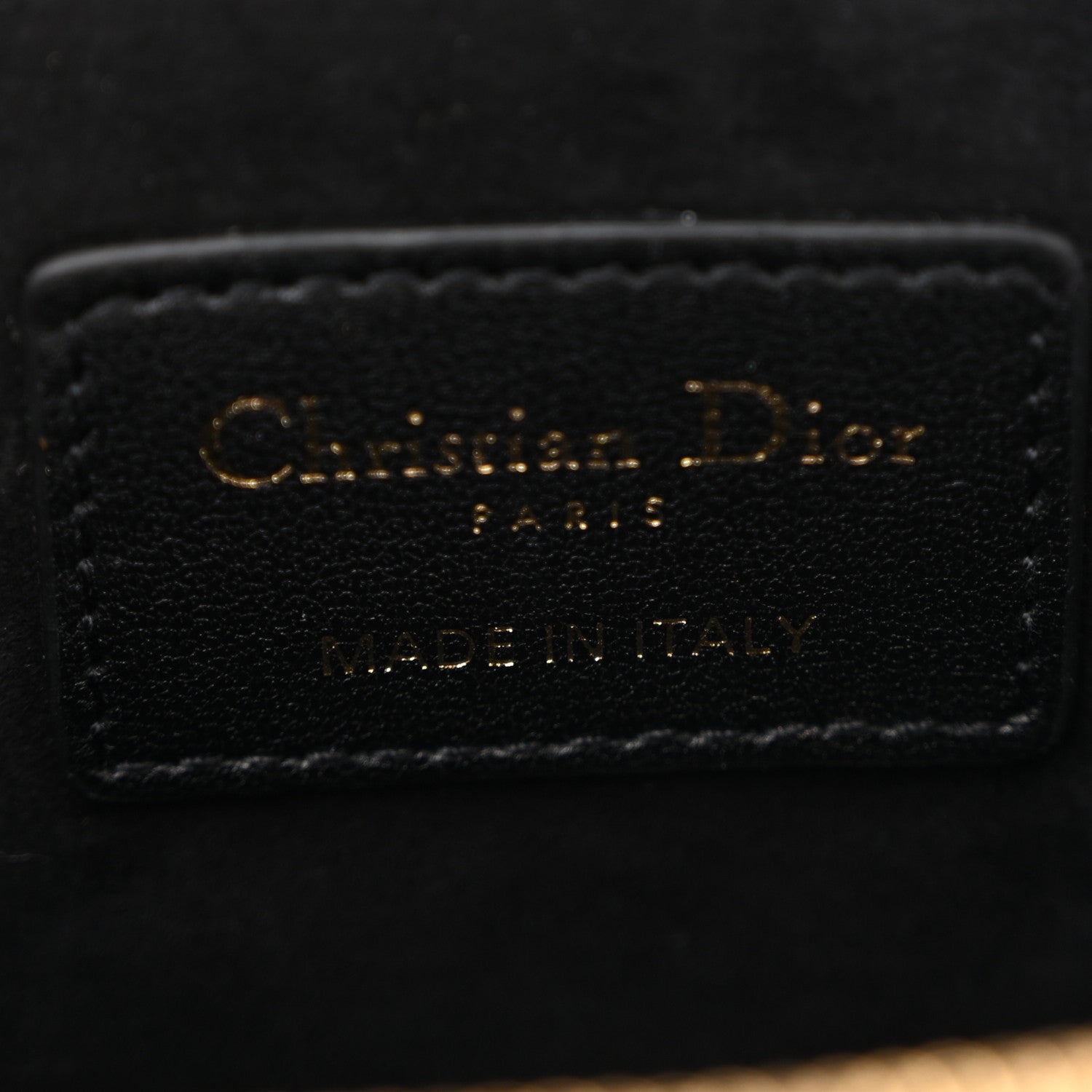 Lambskin Cannage Micro Lady D1OR Vanity Case Black
