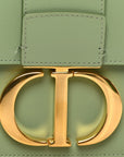 Smooth Calfskin 30 Montaigne Flap Bag Mint Green