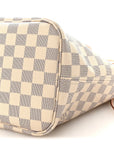 Damier Azur Neo Neverfull MM Rose Ballerine