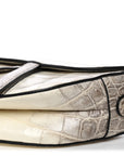 Niloticus Crocodile Himalaya Saddle Bag Latte