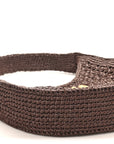 Raffia Crochet Woven Hobo Cacao Naturale