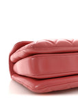 Lambskin Quilted Small Trendy CC Flap Dual Handle Bag Dark Pink