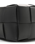 Lambskin Maxi Intrecciato Brick Cassette Bag Black