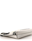 Calfskin Mushroom T Pouch Bag White