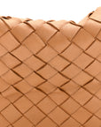 Nappa Intrecciato Teen Jodie Hobo Caramel