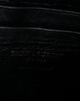 Calfskin Matelasse Monochrome Monogram Mini Lou Camera Bag Black