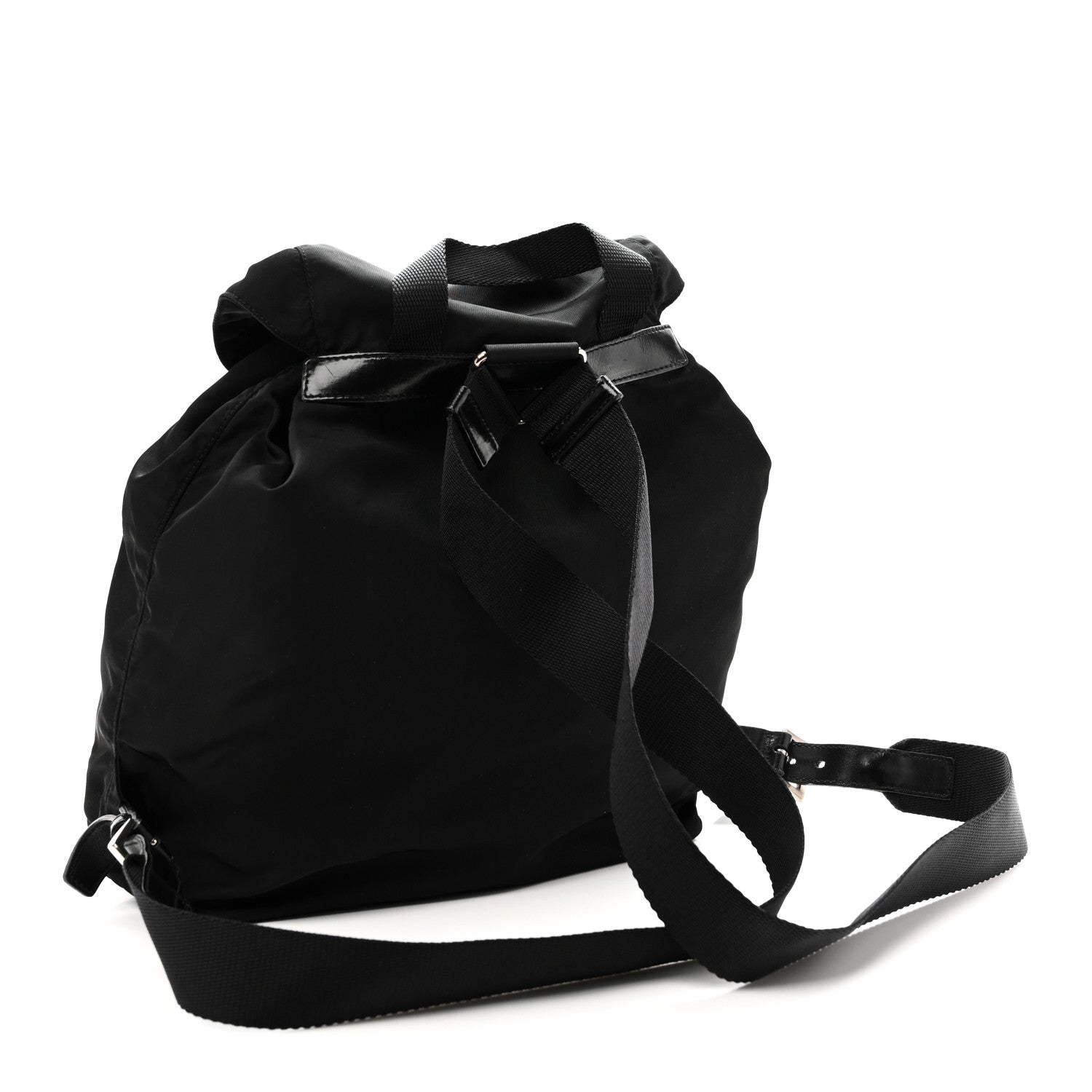 Tessuto Nylon Vela Cinch Backpack Black