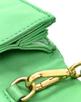 Nappa Matelasse Clutch Menta
