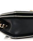 Calfskin Quilted Small Boy Top Handle Flap Black