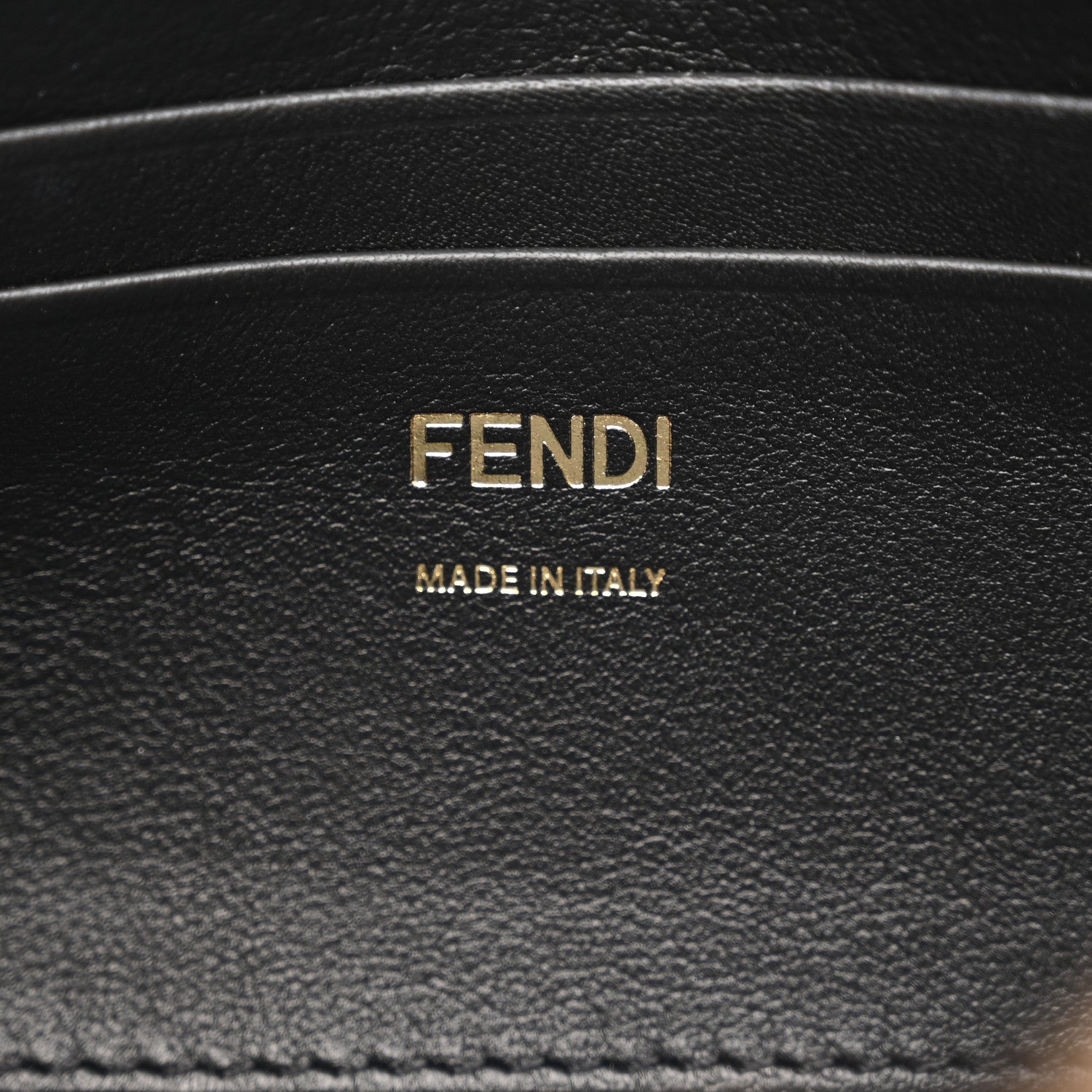 Shearling Vitello Dolce Macro FF 1974 Mini Baguette Tobacco Black