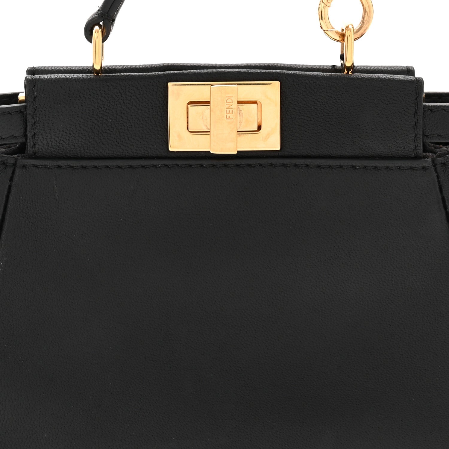 Nappa Micro Peekaboo Iconic Satchel Black