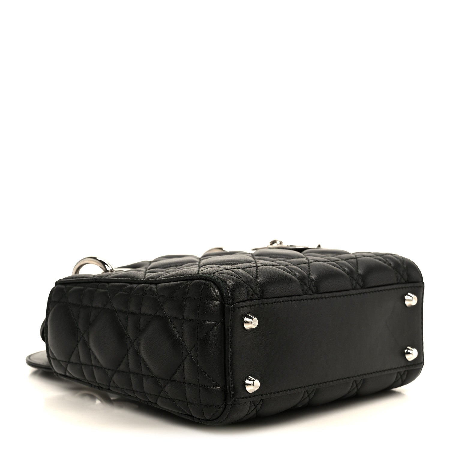 Lambskin Cannage Mini Lady D1OR Black