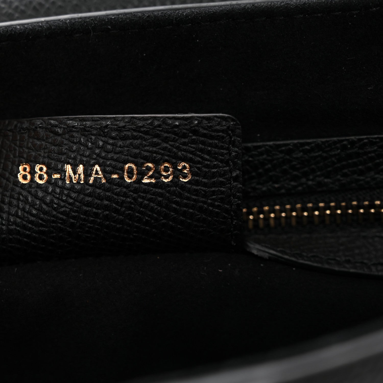Grained Calfskin Saddle Bag Black