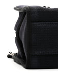 Mixed Fibers Small Deauville Bowling Bag Navy Blue