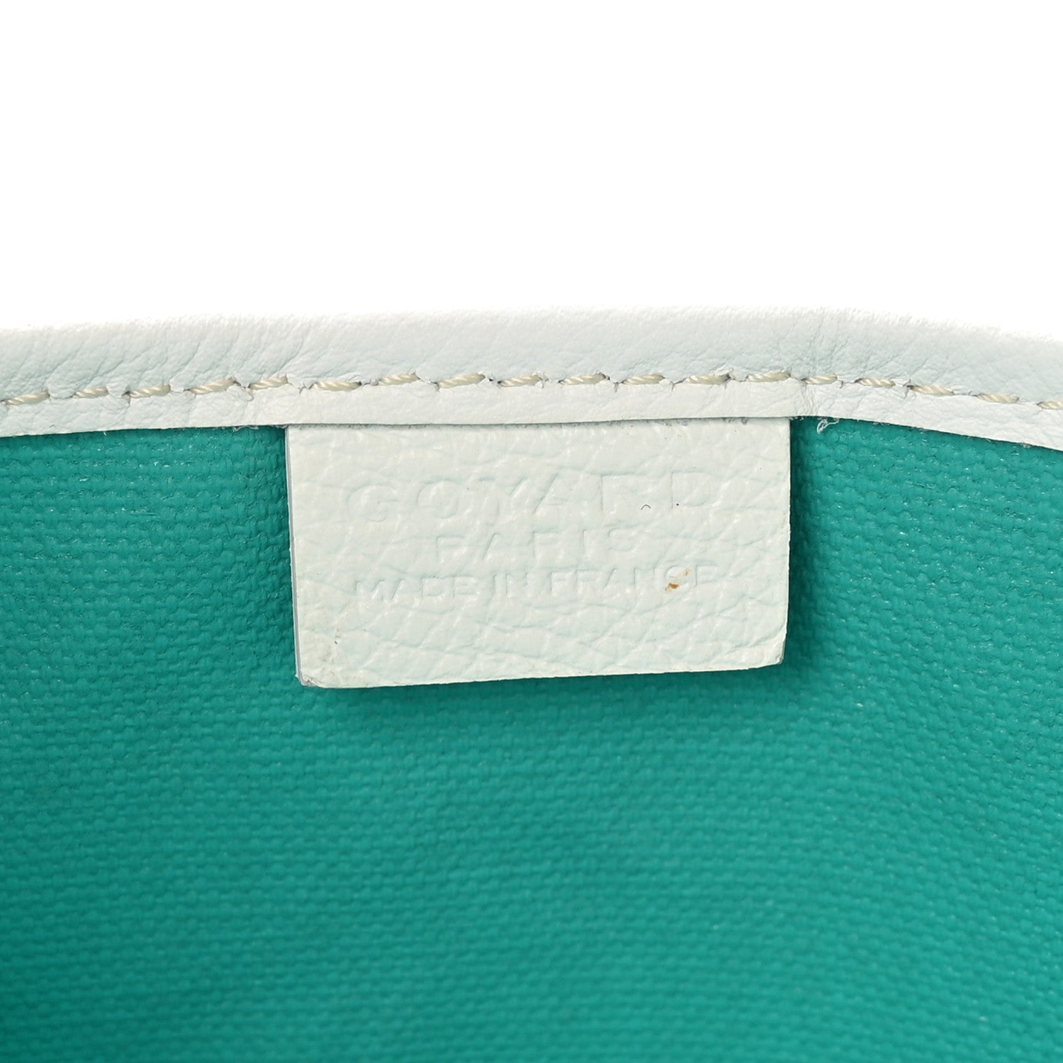 Goyardine Poitiers Claire Voie Tote White Opaline