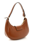Smooth Calfskin Medium Strap Ava Triomphe Shoulder Bag Tan
