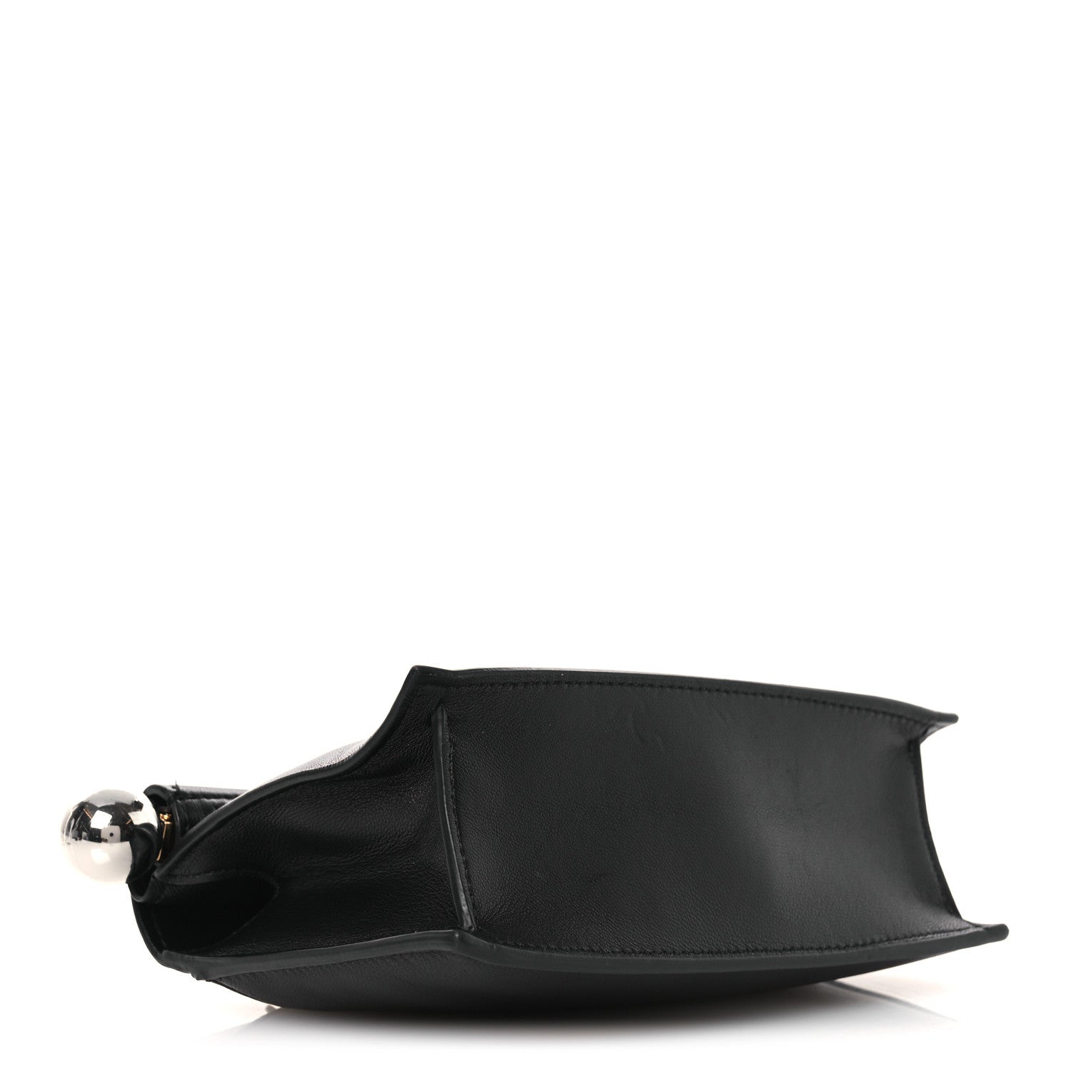 Smooth Calfskin La Pochette Rond Carre Black