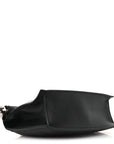 Smooth Calfskin La Pochette Rond Carre Black