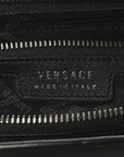 Saffiano Medusa Top Handle Briefcase Black