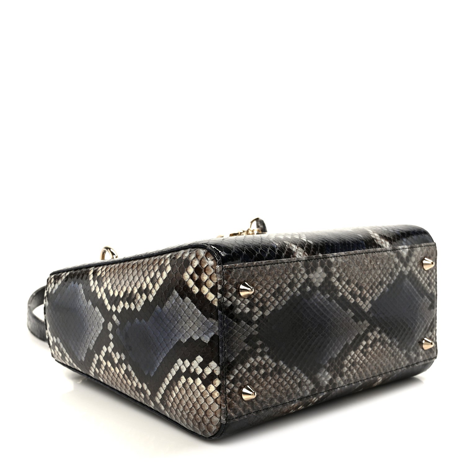 Snakeskin Small Lady D1OR Bleu Multicolor