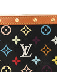 Monogram Multicolor Pochette Accessories Black