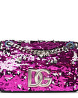 Sequin DG 3.5 Shoulder Bag Fuxia Argento