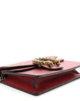 Calfskin Super Mini Dionysus Shoulder Bag Hibiscus Red