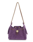 Suede Quilted Mini CHNL 25 Handbag Purple