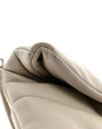 Lambskin Quilted Toy Loulou Puffer Monogram Chain Satchel Crema Soft
