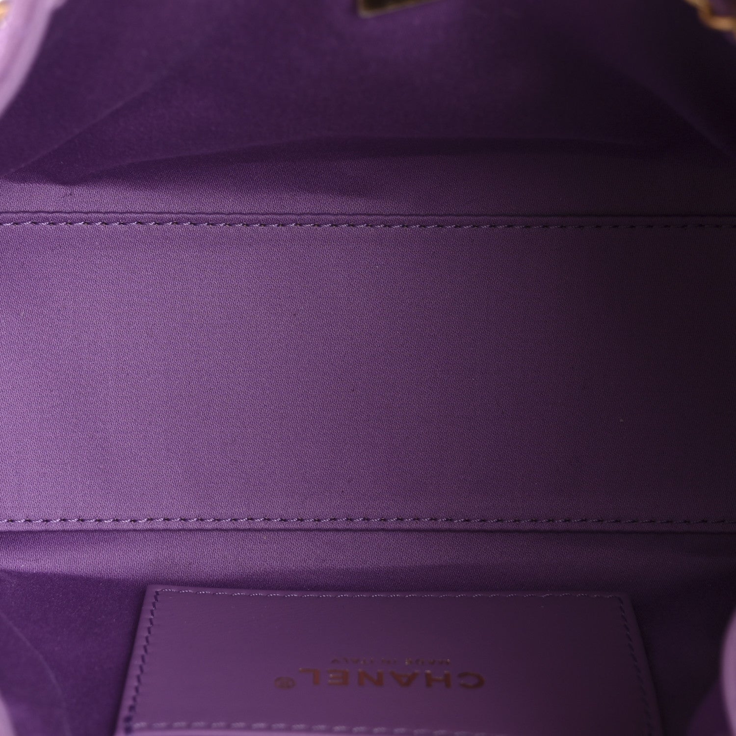 Suede Quilted Mini CHNL 25 Handbag Purple