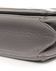 Grained Calfskin Medium D1ORama Flap Bag Gris
