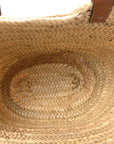 Raffia Basket Tote Bag Natural Tan