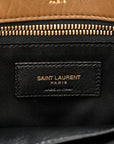 Grained Lambskin Monogram Large Niki Chain Satchel Dark Cork