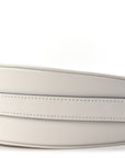 Soft Calfskin Arque Shoulder Bag White