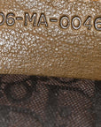 Calfskin Medium Gaucho Double Saddle Bag Brown