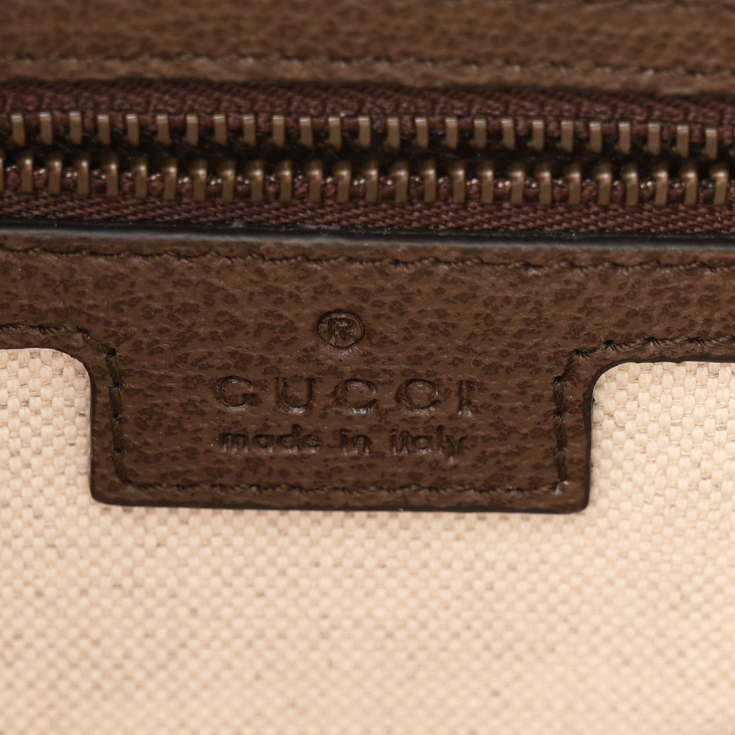 GG Supreme Monogram Textured Dollar Calfskin Web Ophidia Wristlet Shoulder Bag Beige Ebony New Acero