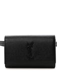 Grain De Poudre Monogram Kate Belt Bag Black
