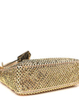 Satin Crystal Mini Re-Edition 2000 Bag Platino