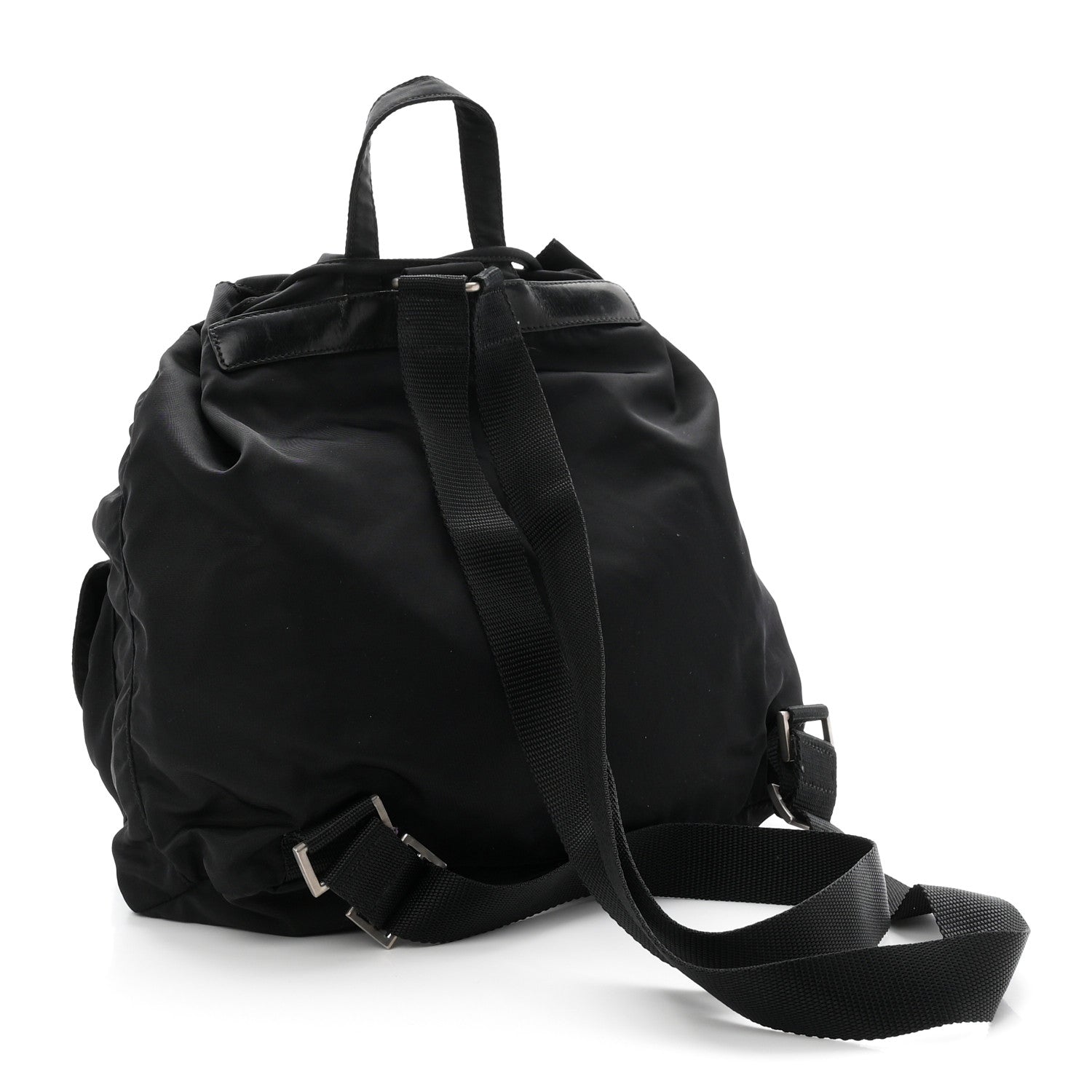 Tessuto Nylon Vela Medium Backpack Black