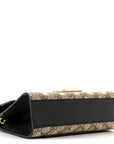 GG Supreme Monogram Bees Small Padlock Shoulder Bag Black