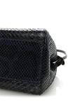 Python Shiny Nappa Mini Peekaboo Iconic Satchel Blue Jeans