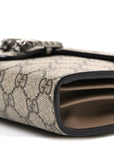 GG Supreme Monogram Mini Dionysus Chain Wallet Beige Taupe
