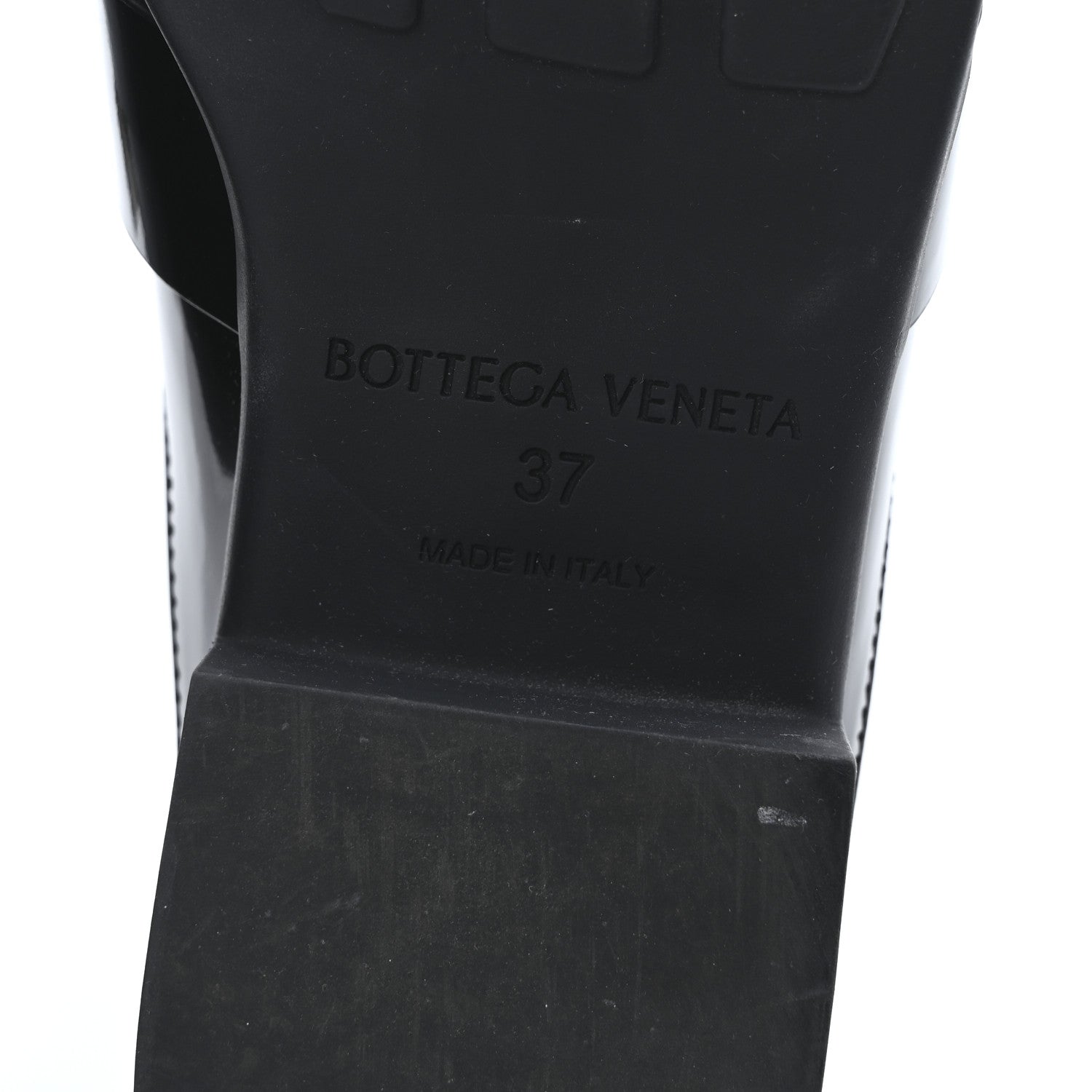 Glossy Calfskin Monsieur Loafers 37 Black